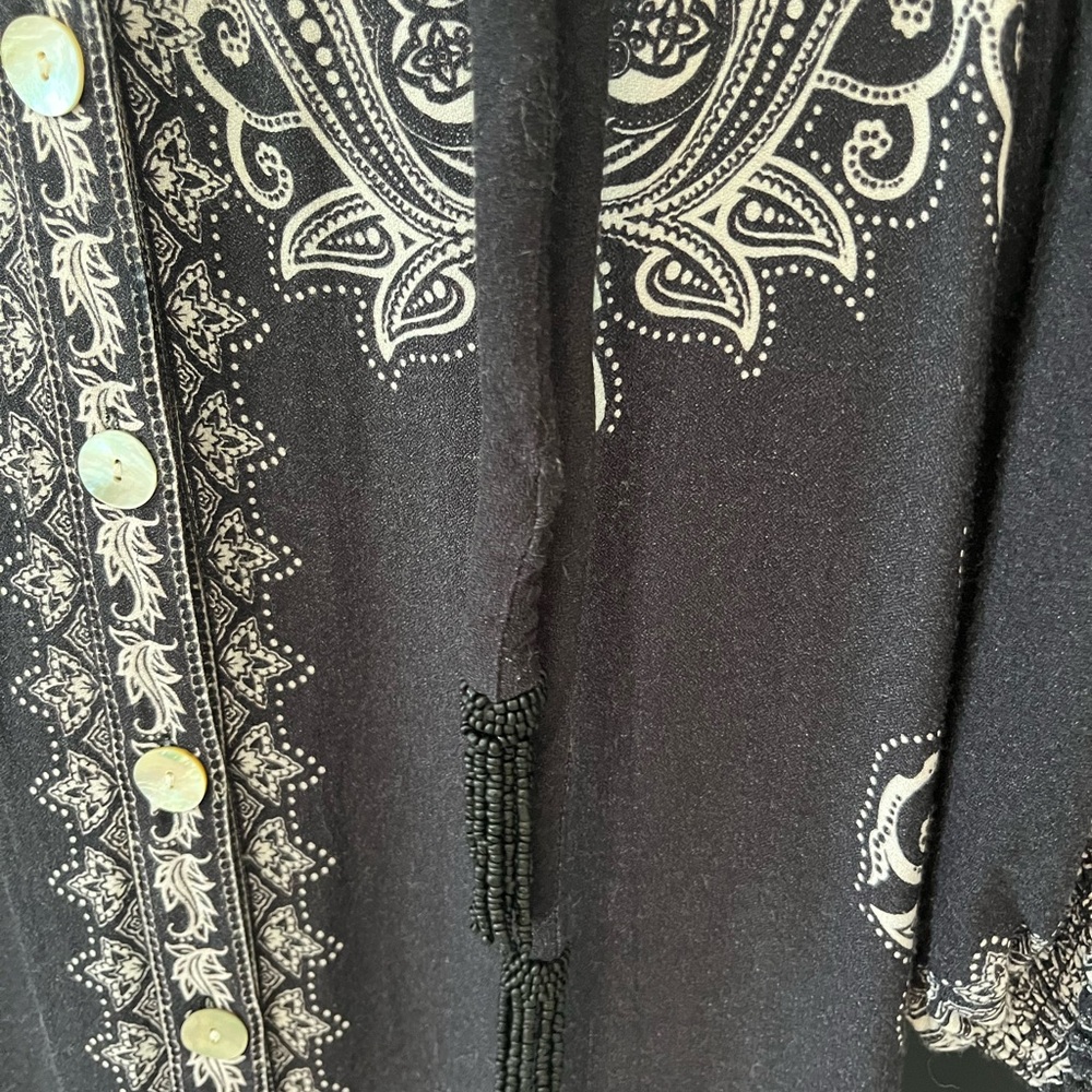 FARM Rio Black & White Paisley Maxi Dress - Picture 8 of 14